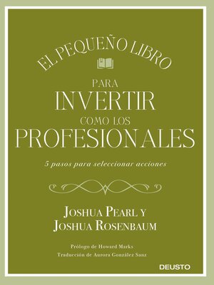 cover image of El pequeño libro para invertir como los profesionales